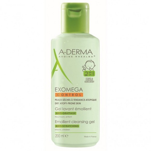 A-DERMA EXOMEGA CONTROL GEL ZA ČIŠĆENJE 2U1 200 ML