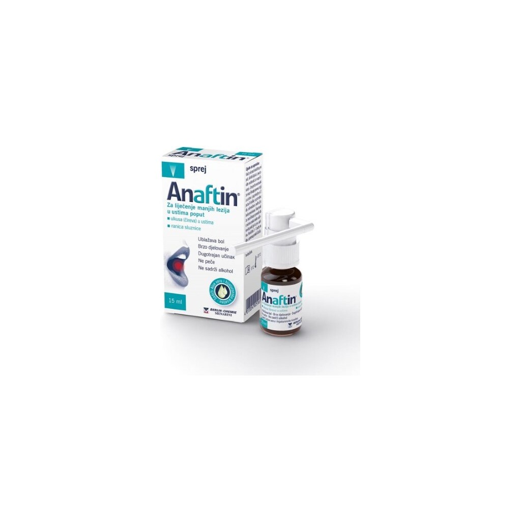 ANAFTIN SPREJ ZA LIJEČENJE LEZIJA U USTIMA 15ML