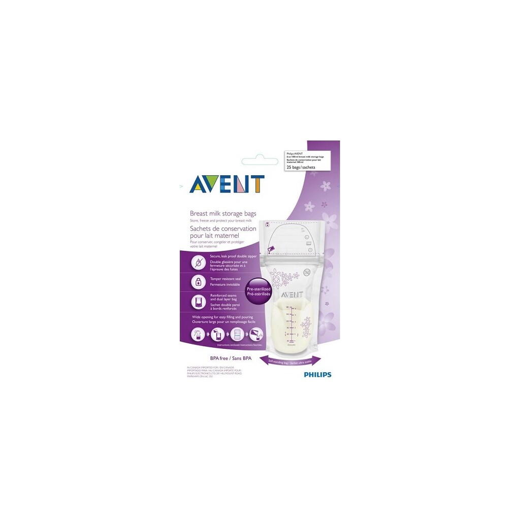 AVENT VREĆICE ZA MAJČINO MLIJEKO 180ML A25
