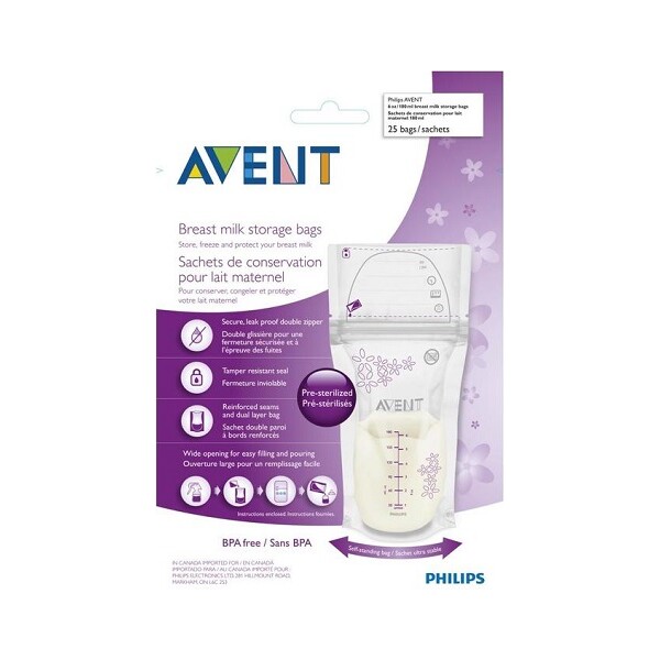 AVENT VREĆICE ZA MAJČINO MLIJEKO 180ML A25