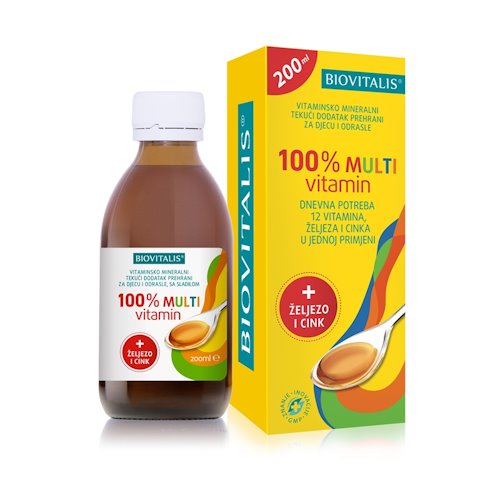 BIOVITALIS 100% MULTIVITAMIN SIRUP 200ML