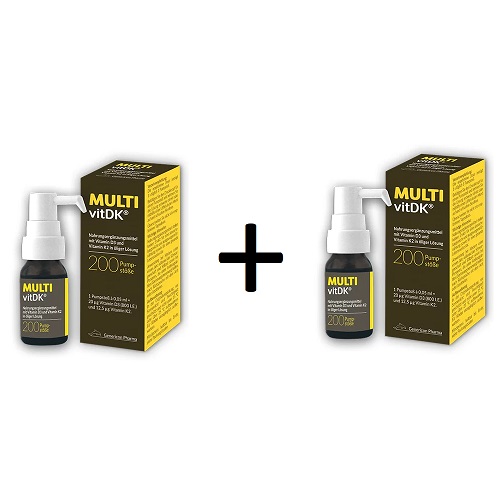 MULTIVIT DK VITAMIN D3+K U SPREJU 10ML 1+1