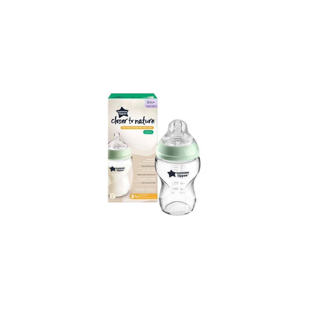 TOMMEE TIPPEE STAKLENA BOČICA ZA HRANJENJE 250ML