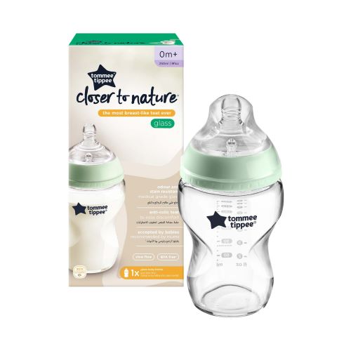 TOMMEE TIPPEE STAKLENA BOČICA ZA HRANJENJE 250ML