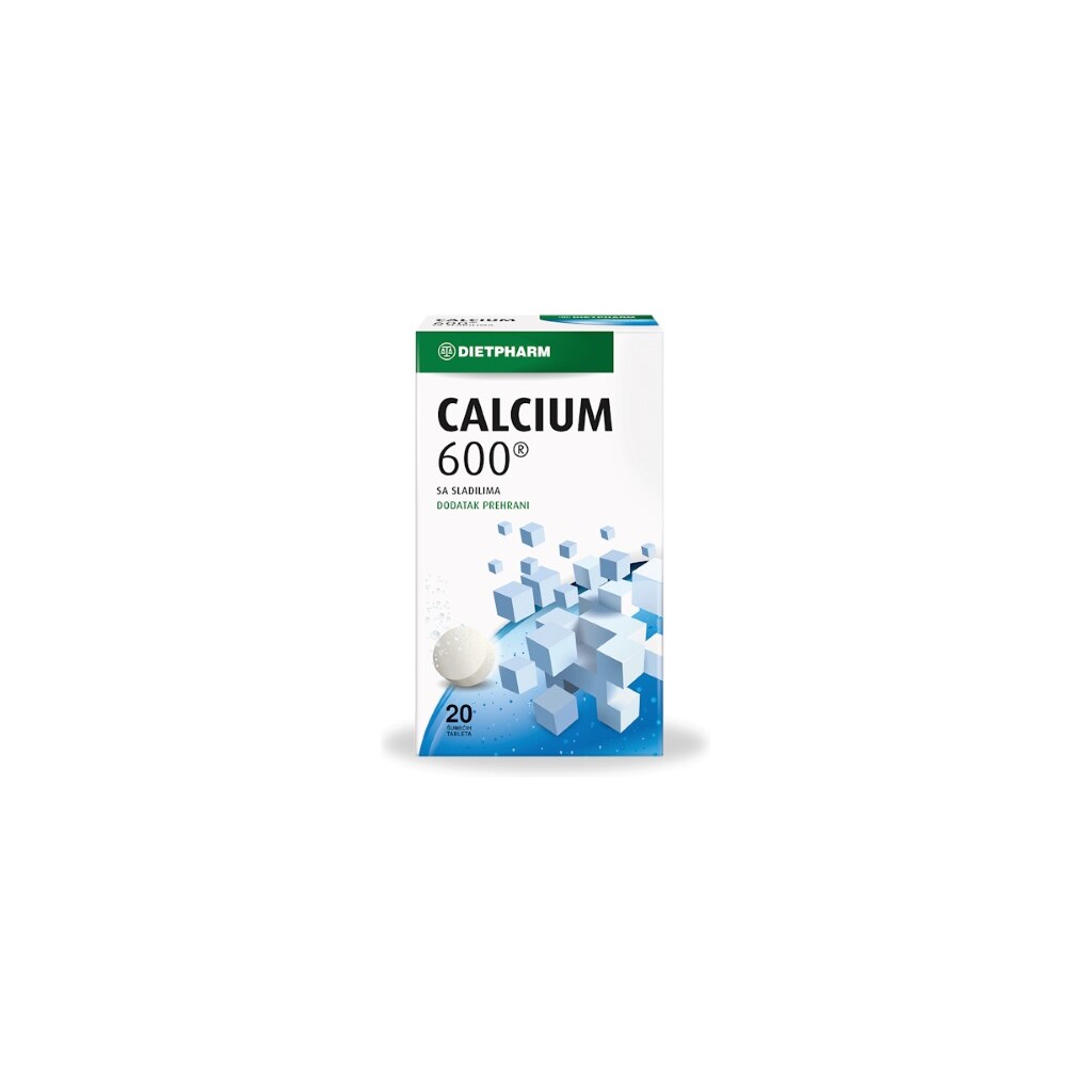 DIETPHARM CALCIUM 600 ŠUMEĆE TABLETE