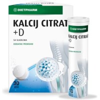 DIETPHARM KALCIJ CITRAT +D ŠUMEĆE TABLETE A30