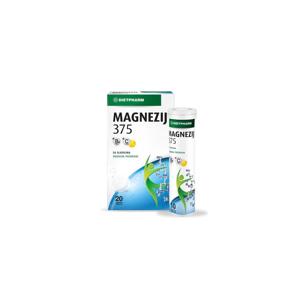 DIETPHARM MAGNEZIJ 375 ŠUMEĆE TABLETE A20