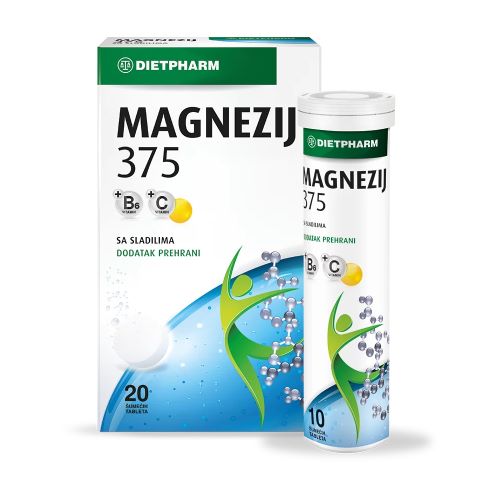 DIETPHARM MAGNEZIJ 375 ŠUMEĆE TABLETE A20