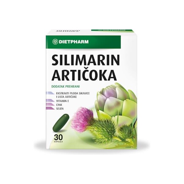 DIETPHARM SILIMARIN ARTIČOKA KAPSULE A30