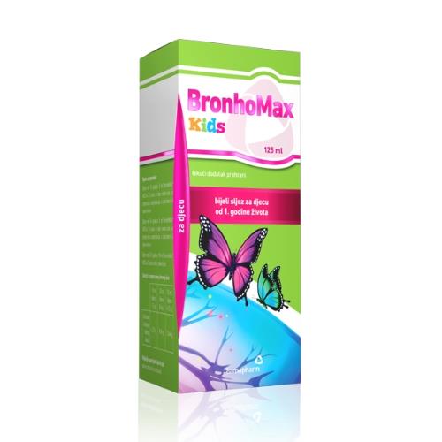 BRONHOMAX KIDS SIRUP ZA KAŠALJ 125ML HAMAPHARM