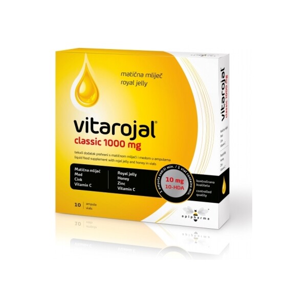 APIPHARMA VITAROJAL CLASSIC 1000MG MATIČNA MLIJEČ A10