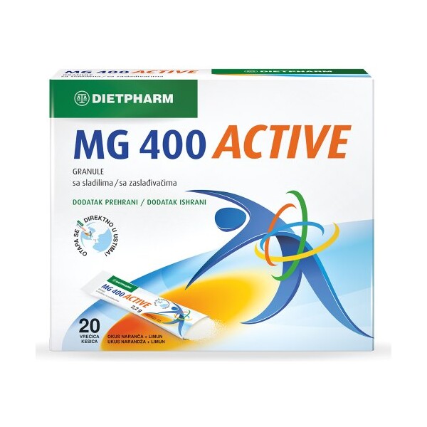 DIETPHARM MAGNEZIJ 400 ACTIVE GRANULE A20
