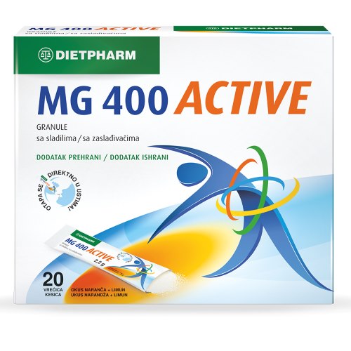 DIETPHARM MAGNEZIJ 400 ACTIVE GRANULE A20