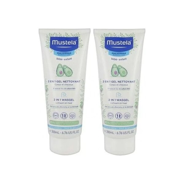MUSTELA 2U1 GEL ZA PRANJE KOSE I TIJELA 1+1 GRATIS