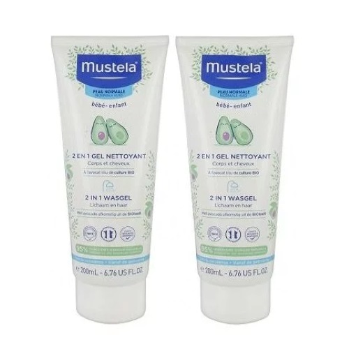 MUSTELA 2U1 GEL ZA PRANJE KOSE I TIJELA 1+1 GRATIS