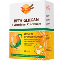 NATURAL WEALTH BETA GLUKAN S VITAMINOM C I CINKOM VREĆICE A20