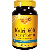 NATURAL WEALTH KALCIJ 600 + VITAMIN D A60
