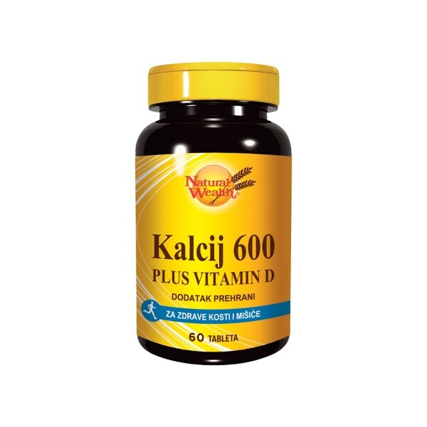 NATURAL WEALTH KALCIJ 600 + VITAMIN D A60