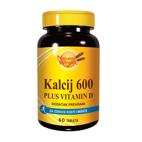 NATURAL WEALTH KALCIJ 600 + VITAMIN D A60