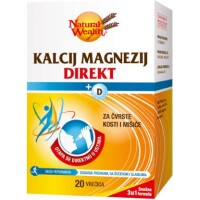 NATURAL WEALTH KALCIJ MAGNEZIJ DIREKT+D VREĆICE A20