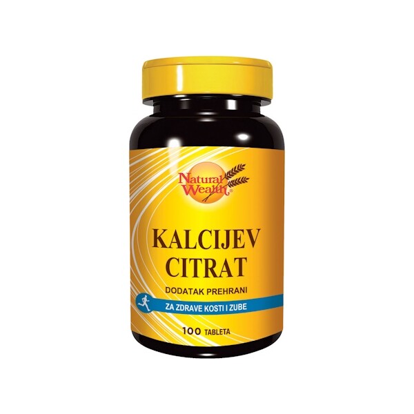 NATURAL WEALTH KALCIJEV CITRAT TABLETE A100