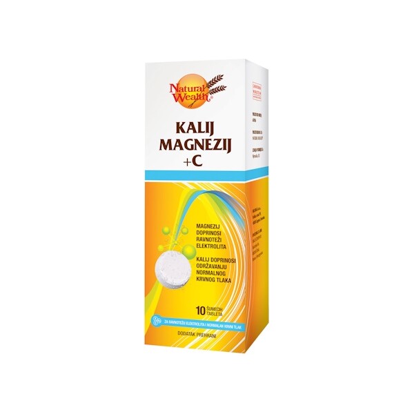 NATURAL WEALTH KALIJ MAGNEZIJ +C ŠUMEĆE TABLETE A10