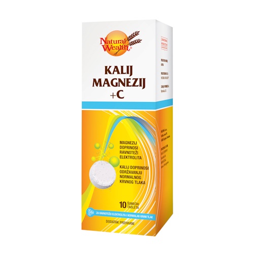 NATURAL WEALTH KALIJ MAGNEZIJ +C ŠUMEĆE TABLETE A10