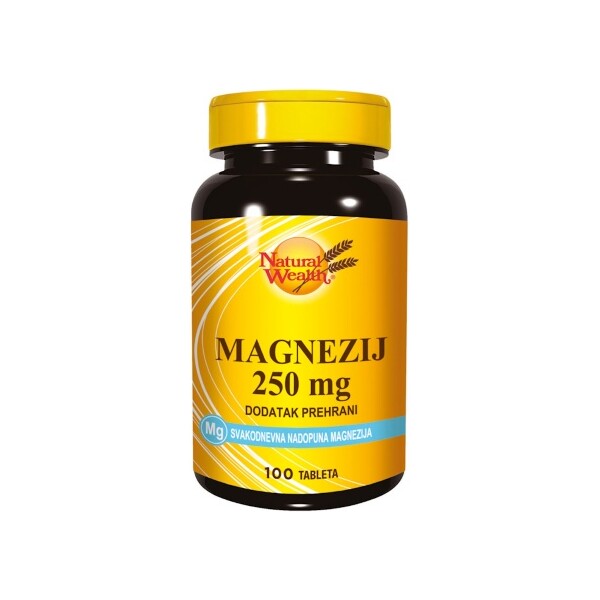 NATURAL WEALTH MAGNEZIJ 250 MG TABLETE  A100