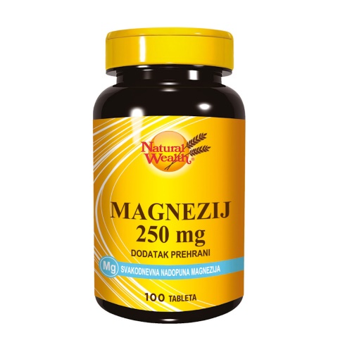 NATURAL WEALTH MAGNEZIJ 250 MG TABLETE  A100