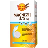 NATURAL WEALTH MAGNEZIJ 375 MG+B1+B6+C ŠUMEĆE TABLETE A20