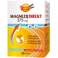 NATURAL WEALTH MAGNEZIJ DIREKT 375MG +B+C VREĆICE