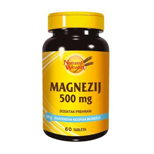 NATURAL WEALTH MAGNEZIJ 500MG TABLETE A60