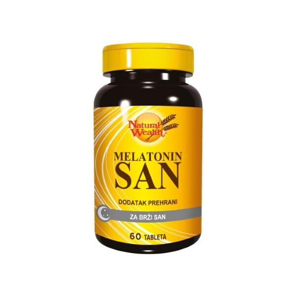 NATURAL WEALTH MELATONIN SAN TABLETE A60