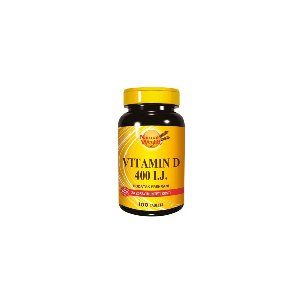 NATURAL WEALTH VITAMIN D 400 I.J. A100
