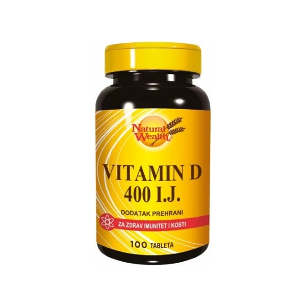 NATURAL WEALTH VITAMIN D 400 I.J. A100