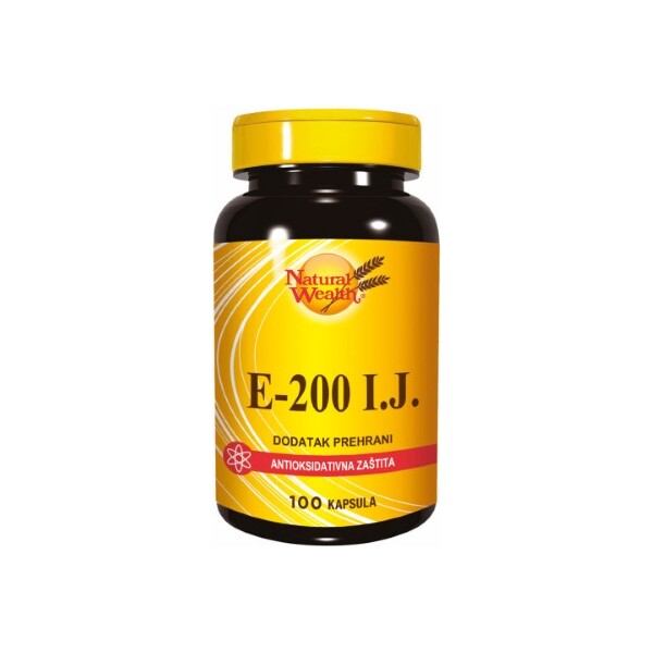 NATURAL WEALTH VITAMIN E 200 I.J. KAPSULE A100
