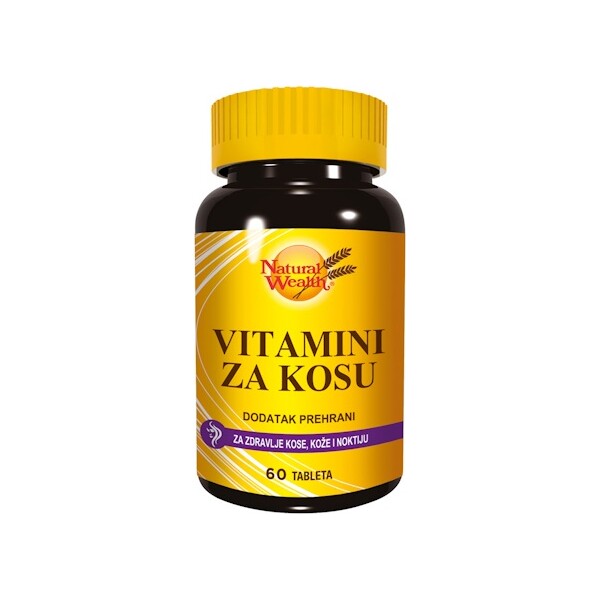 NATURAL WEALTH VITAMINI ZA KOSU TABLETE A60