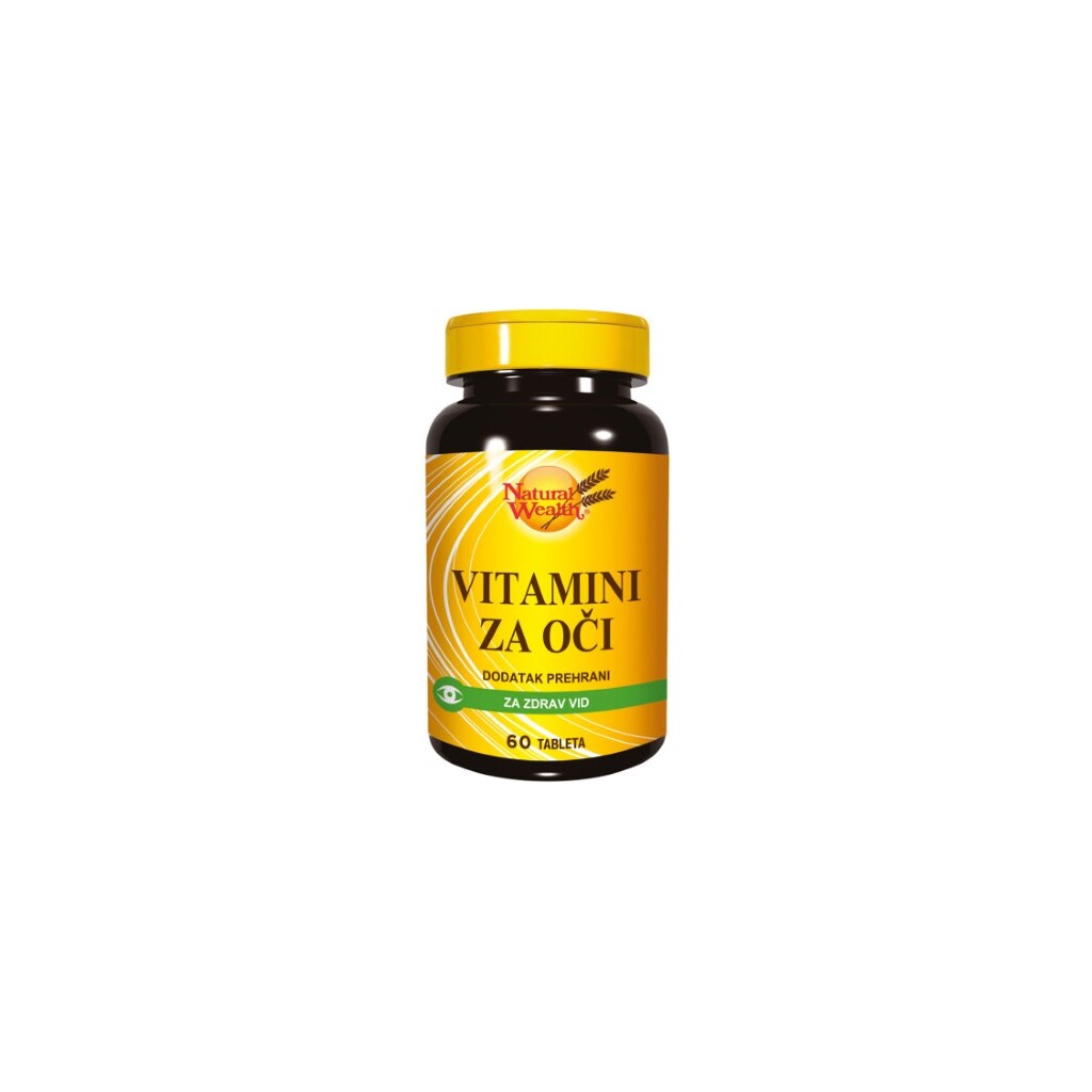 VITAMINI ZA OČI TABLETE A60 NATURAL WEALTH