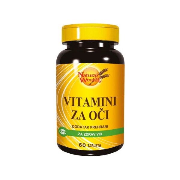 VITAMINI ZA OČI TABLETE A60 NATURAL WEALTH 