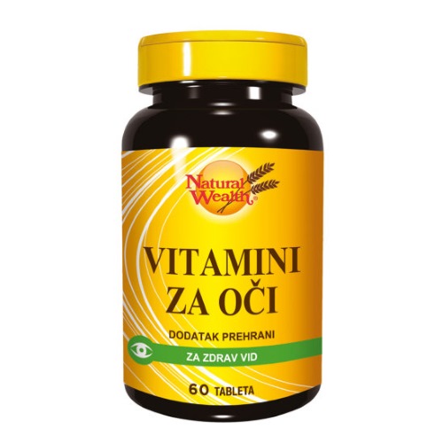 VITAMINI ZA OČI TABLETE A60 NATURAL WEALTH 