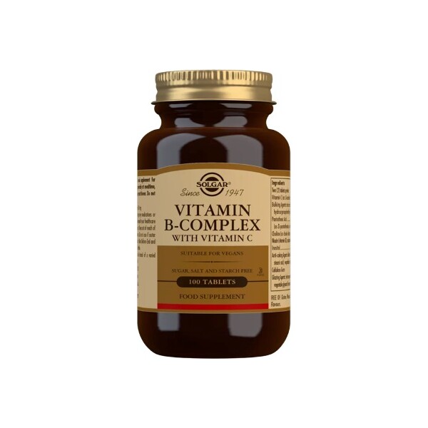 SOLGAR B-KOMPLEKS S VITAMINOM C TABLETE A100