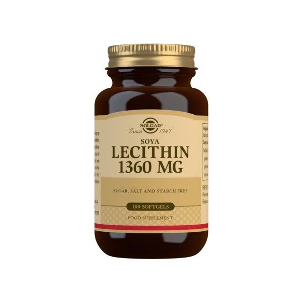 SOLGAR LECITIN 1360MG KAPSULE A100