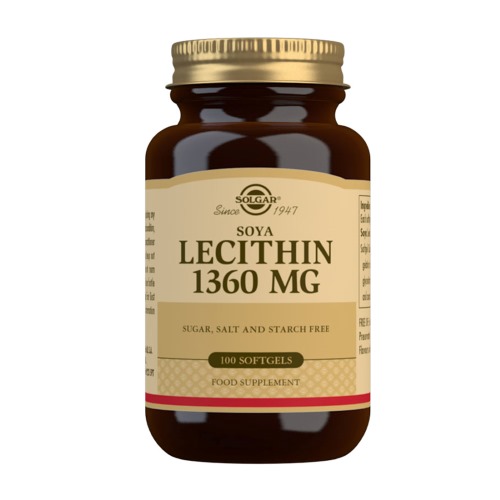 SOLGAR LECITIN 1360MG KAPSULE A100