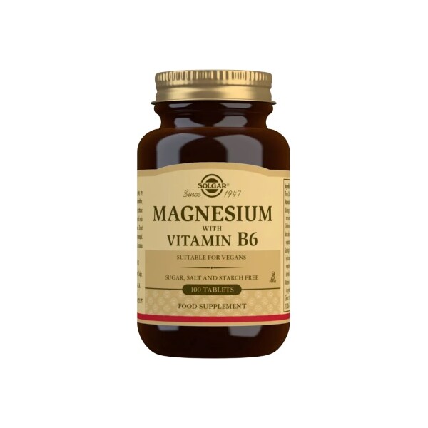 SOLGAR MAGNEZIJ S VITAMINOM B6 TABLETE A100