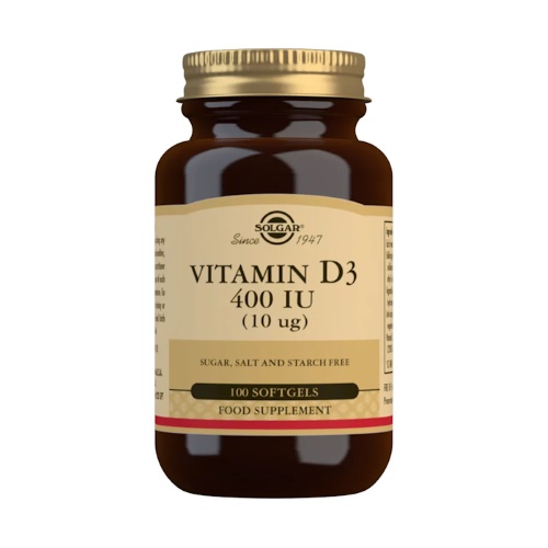 SOLGAR VITAMIN D3 400 IU KAPSULE A100