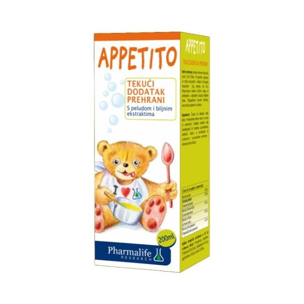 APPETITO SIRUP ZA POTICANJE APETITA 200ML PHARMALIFE