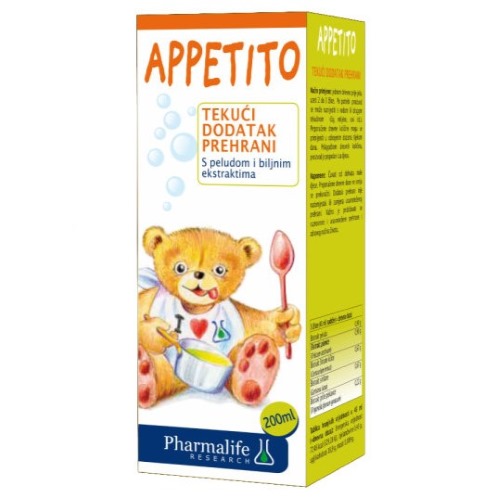 APPETITO SIRUP ZA POTICANJE APETITA 200ML PHARMALIFE