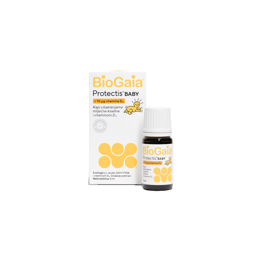 BIOGAIA PROTECTIS BABY KAPI S VITAMINOM D 5ML