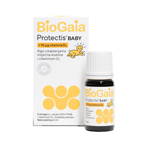 BIOGAIA PROTECTIS BABY KAPI S VITAMINOM D 5ML