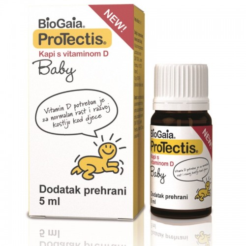 BIOGAIA PROTECTIS BABY KAPI S VITAMINOM D 5ML